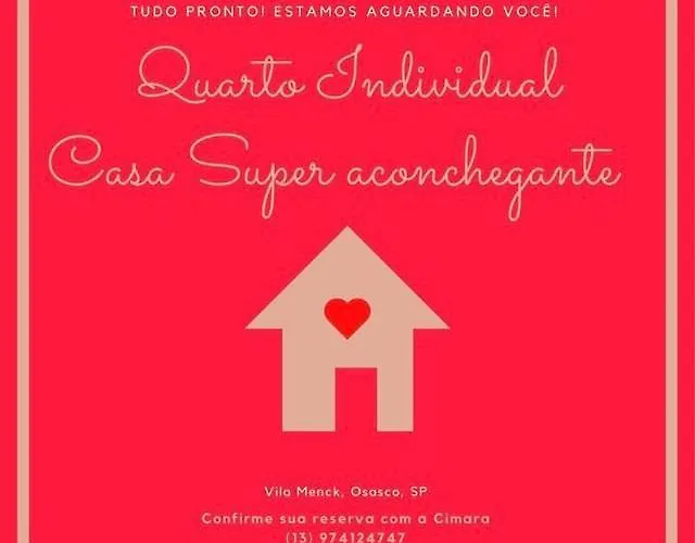 Quarto Individual Casa Super Aconchegante Wifi 350 Mega